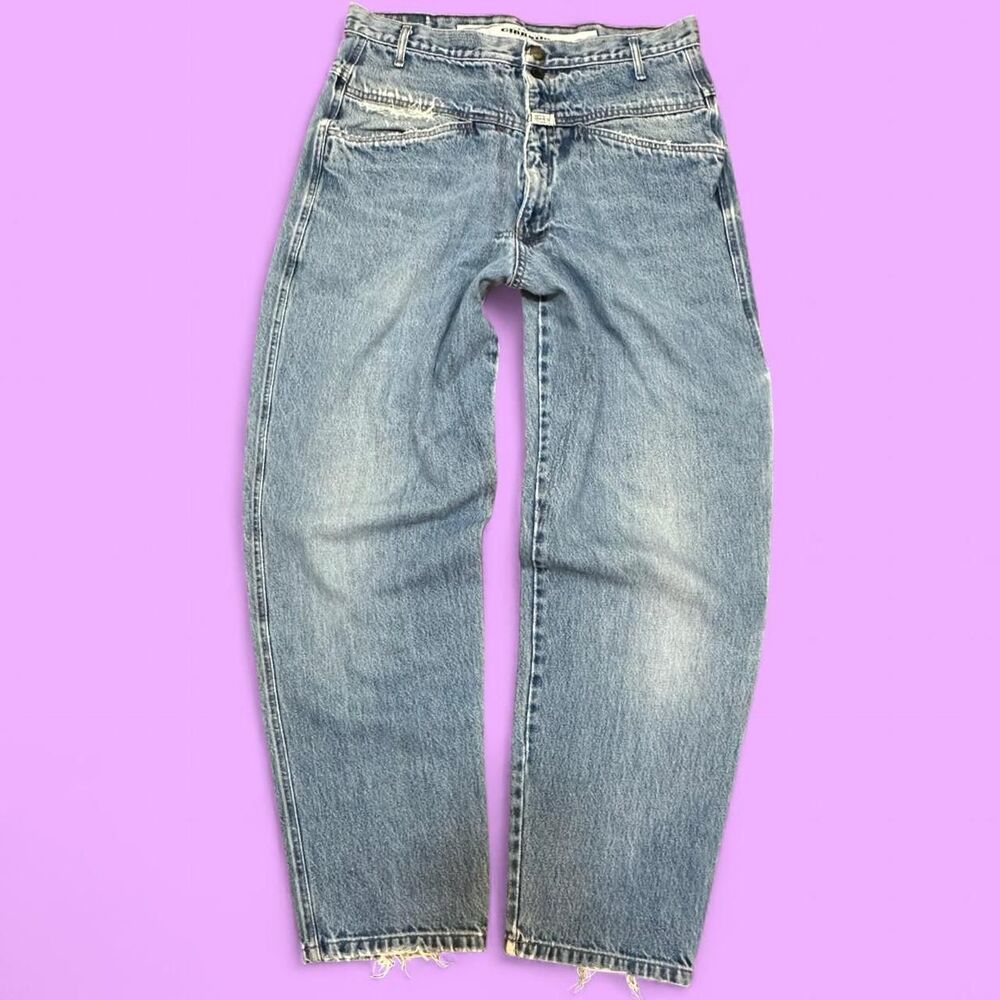 Marithe Francois Girbaud 1990s Rare Safari Jeans w/ Knife Utility Pocket